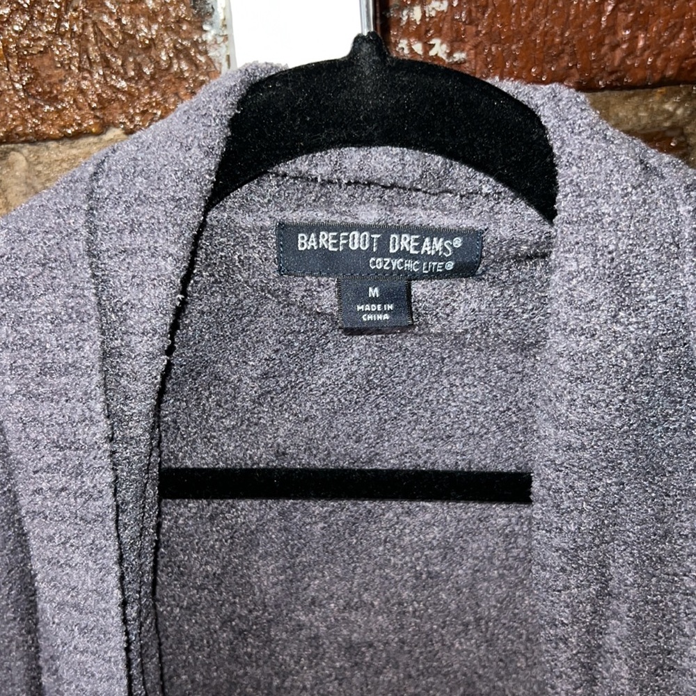 Barefoot Dreams Slate Blue Women's Cardigan - Picture 5 of 6